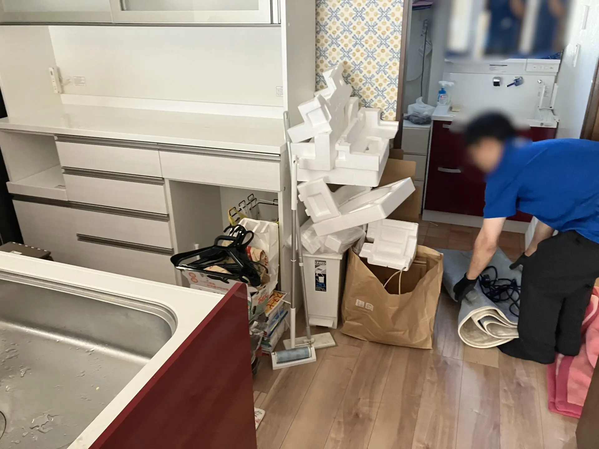 「2LDKハイツより家具や洗濯機などをお引き取りいたしました」作業写真